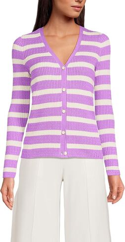 Lands' End Women's Drifter Baby Cable Vneck Cardigan Sweater in Saudi Arabia