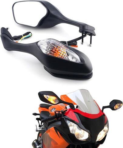 مرايا الرؤية الخلفية للدراجة النارية مع مرآة جانبية لإشارات الانعطاف لهوندا CBR1000RR CBR 1000RR 2008-2016 /VFR1200 2010-2012 (زوج واحد) in Saudi Arabia