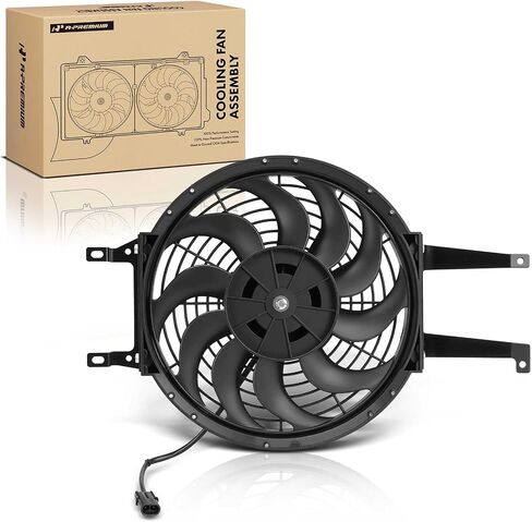 A-Premium A/C Condenser Fan Assembly Compatible with Select Chevy, GMC & Cadillac Models - Tahoe, Blazer, Trailblazer, C1500, C1500 C2500 K1500 K2500 Suburban, C3500, C3500HD, P30, Yukon, Escalade in Saudi Arabia