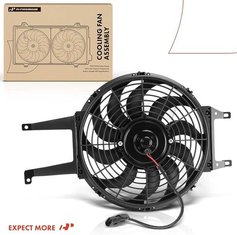 A-Premium A/C Condenser Fan Assembly Compatible with Select Chevy, GMC & Cadillac Models - Tahoe, Blazer, Trailblazer, C1500, C1500 C2500 K1500 K2500 Suburban, C3500, C3500HD, P30, Yukon, Escalade in Saudi Arabia