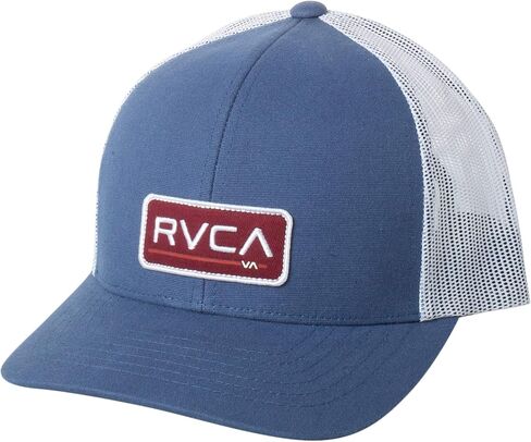 RVCA Men's Curved Brim Trucker Hat, Structured Hat with Curved Bill, Adjustable Snapback Closure in Saudi Arabia