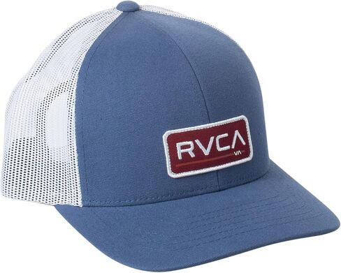 RVCA Men's Curved Brim Trucker Hat, Structured Hat with Curved Bill, Adjustable Snapback Closure in Saudi Arabia