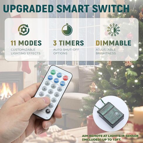 YITAHOME 7.5ft Prelit Snow Flocked Christmas Tree with Remote, Hinged Pine Christmas Tree with 550 Warm White/Multicolor Changing Lights, 1550 Branch Tips, and Foldable Base for Home, Party Decoration in Saudi Arabia