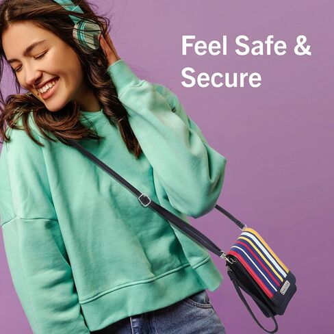 حقيبة كروس للنساء من Nautica Catalina RFID، حامل محفظة للسفر من الجلد النباتي المدمج للهاتف الخلوي in Saudi Arabia