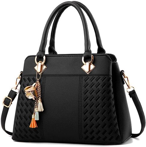 Top Handle Satchel Bag for Women Stylish Shoulder Tote Purse Crossbody Genuine Leather Bags for Casual or Workwear in Saudi Arabia
