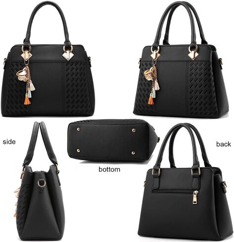Top Handle Satchel Bag for Women Stylish Shoulder Tote Purse Crossbody Genuine Leather Bags for Casual or Workwear in Saudi Arabia