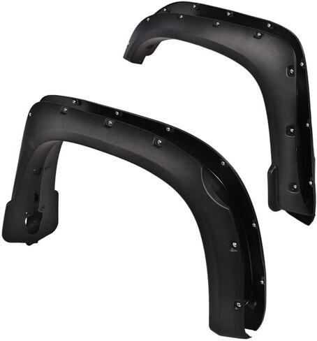 PIT66 Fender Flares, Compatible With 2014-2021 Toyota Tundra, Textured Pocket Riveted Style Wheel Flares, 4pcs in Saudi Arabia