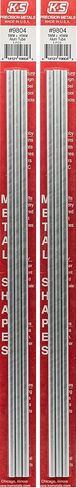 K&S 9803 Round Aluminum Tube, 4mm OD x 0.45mm Wall x 300mm Long, 3 Pieces, Made in The USA in Kuwait