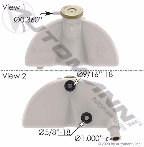 COOLANT RECOVERY TANK Mack CH612-CH613-CHN612-CHN613-GRANITE CV713 (25174629-76MF520M) in Saudi Arabia