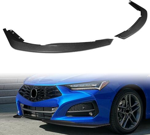 2PCS ABS Front Bumper Lip Body kit, Compatible with 2021-2025 Acura TLX (Not for Type S Package), Type-S Style Splitter Trim Protection Spoiler (Carbon Look) in Saudi Arabia