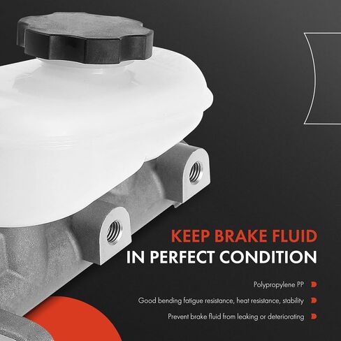 A-Premium Brake Master Cylinder Compatible with Chevry and Pontiac Vehicles - Camaro/Firebird 1993 1994 1995 1996 1997 - Replace OE# 18020590, 18021476 in Saudi Arabia