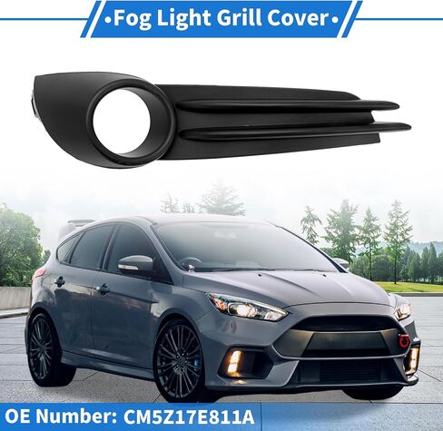 ACROPIX Fog Light Grill Front Lower Bumper Fog Light Cover Inserts No.CM5Z17E811A for Ford Focus ST 2013-2014 Black ABS 1 Pcs Front Left Car in Saudi Arabia
