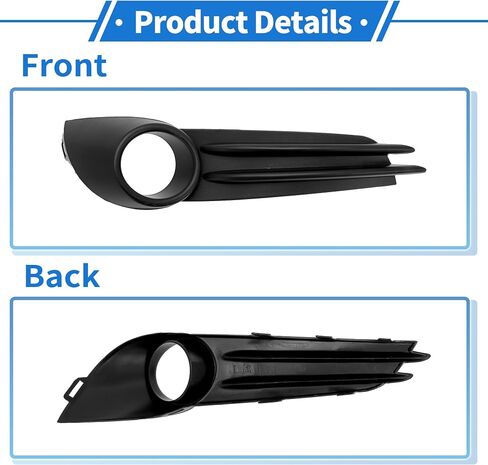 ACROPIX Fog Light Grill Front Lower Bumper Fog Light Cover Inserts No.CM5Z17E811A for Ford Focus ST 2013-2014 Black ABS 1 Pcs Front Left Car in Saudi Arabia