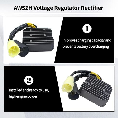 21066-0047 21066-1112 Voltage Regulator Rectifier Compatible with Kawasaki KFX700 KSV700 KLF300 KVF300 KVF360 KVF400 KVF650 KVF700 KVF 700 LTV700F B C KFX KSV KLF KVF LTV 300 360 400 650 700 in Saudi Arabia