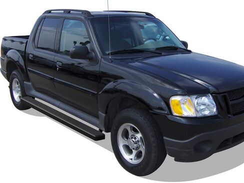 APS 304 Stainless Steel Polished 5in Silver Running Boards Compatible with Ford Explorer Sport Trac 2001-2006 Crew Cab (Nerf Bars Side Steps) in Saudi Arabia