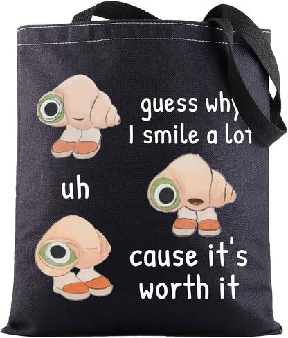 BWWKTOP Marcel Shell Tote Bag Animation Inspired Gifts Guess Why I Smile A Lot Shoulder Bag Merchandise in Saudi Arabia