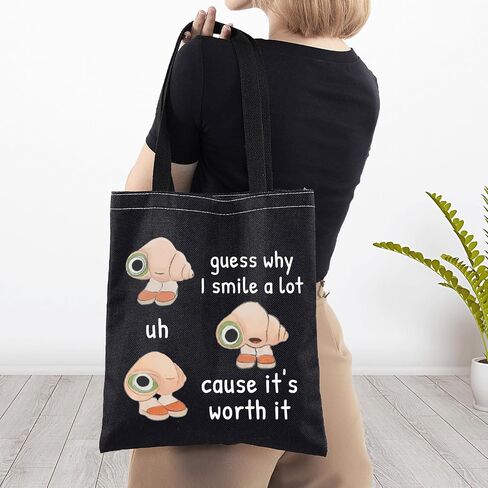 BWWKTOP Marcel Shell Tote Bag Animation Inspired Gifts Guess Why I Smile A Lot Shoulder Bag Merchandise in Saudi Arabia