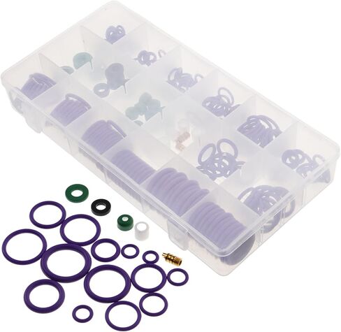 5sets Compressor Kit Rubber Gasket Assortment for Car Air Conditioning Sealing -Functional Vehicle Repair Kit Easy Installation Leak Prevention Compatible with Various Systems in Saudi Arabia
