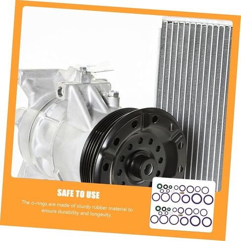 5sets Compressor Kit Rubber Gasket Assortment for Car Air Conditioning Sealing -Functional Vehicle Repair Kit Easy Installation Leak Prevention Compatible with Various Systems in Saudi Arabia