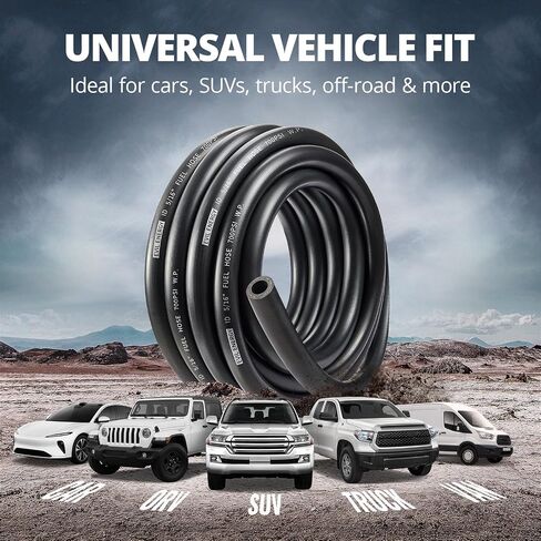 EVIL ENERGY 6AN 3/8" Fuel Line, CPE Rubber 3/8 Push Lock Fuel Hose 10FT and Hose Clamps 6PCS in Saudi Arabia