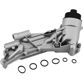 Engine Oil Cooler Filter Housing Assembly Fit for Chevy Cruze 2011-2016, Sonic 2012-2018, Aveo 2009-2011, Trax 2013-2019, for Pontiac G3/ Buick Cascada/Saturn Astra-1.6L 1.8L, OE 93186324 in Saudi Arabia