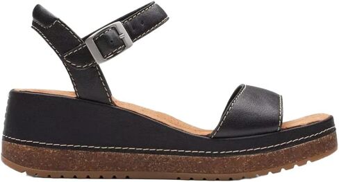 Clarks Women's, Kassanda Lily Sandal, 8.5 Wide, Off White Leather in Saudi Arabia