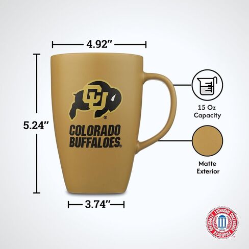 The Memory Company | Licensed NCAA 15oz Square Mug with Logo in Saudi Arabia