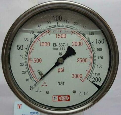 جهاز اختبار البوب ​​لفوهة حاقن الديزل 0-600 بار - مقياس مزدوج 0-8500 رطل لكل بوصة مربعة، أفضل MMT الجديد في الهند in Saudi Arabia