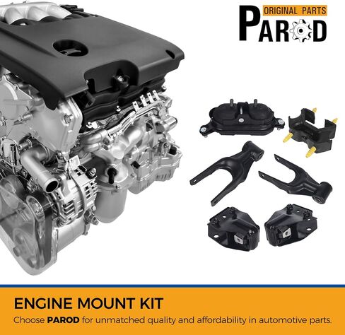 PAROD 6 قطعة حامل المحرك مناسب لـ 2006-2011 Chevy Impala، 2006-2007 Monte Carlo استبدال #A2818 A2796 A5263 A5372 in Saudi Arabia