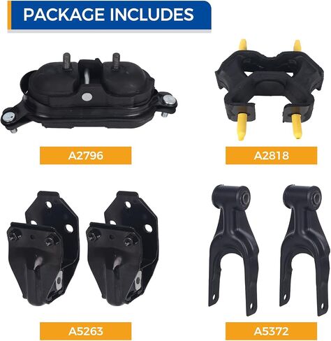 PAROD 6 قطعة حامل المحرك مناسب لـ 2006-2011 Chevy Impala، 2006-2007 Monte Carlo استبدال #A2818 A2796 A5263 A5372 in Saudi Arabia