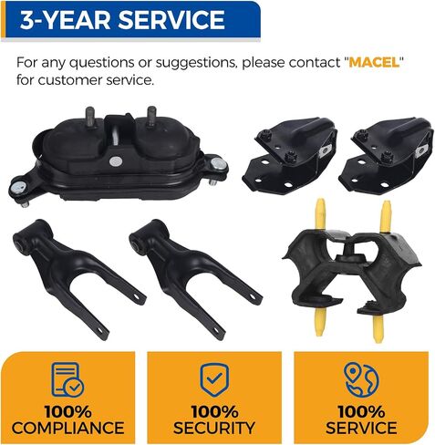 PAROD 6 قطعة حامل المحرك مناسب لـ 2006-2011 Chevy Impala، 2006-2007 Monte Carlo استبدال #A2818 A2796 A5263 A5372 in Saudi Arabia