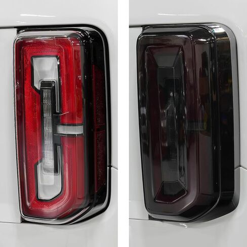 IAG I-Line Smoked LED Tail Light Covers for Ford Bronco 2021+ 2/4 Door (OEM LED Taillights ONLY, Does not fit Base or Sport models) in Saudi Arabia