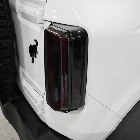 IAG I-Line Smoked LED Tail Light Covers for Ford Bronco 2021+ 2/4 Door (OEM LED Taillights ONLY, Does not fit Base or Sport models) in Saudi Arabia