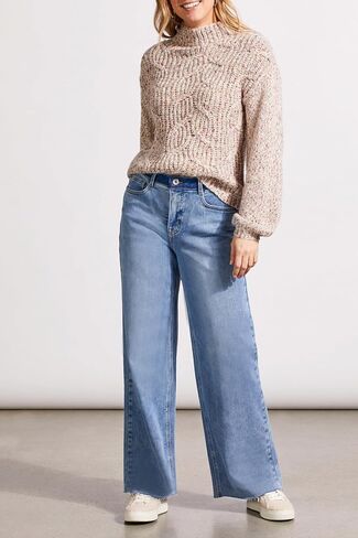 Tribal Women's Oversized Funnel Neck Chunky Multicolor Stitch Yarn Sweater in Saudi Arabia