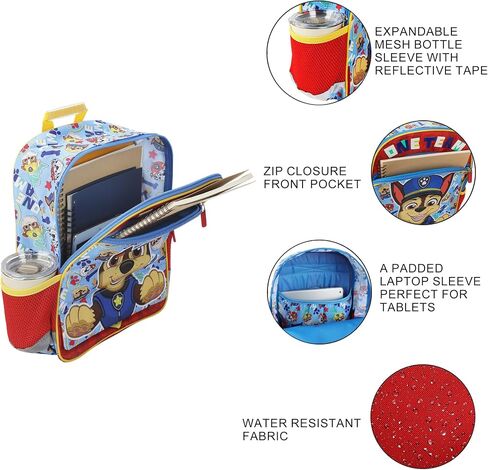 Paw Patrol Chase 16" Toddler Kid's Backpack For School And Travel in Saudi Arabia
