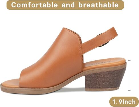 أحذية نسائية رسمية بكعب منخفض، صنادل مفتوحة عند أصابع القدم وشريط للكاحل، صنادل مريحة بكعب للنساء in Kuwait