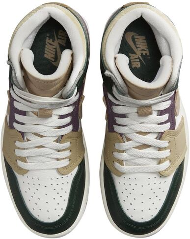 حذاء نسائي من نايكي Air Jordan 1 High Method of Make (FB9891-300، Galactic Jade/SAIL/Sky J Mauve/Desert) مقاس 6 in Saudi Arabia