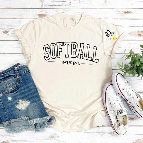 Custom Sport Mom Sweatshirt with Kids Names and Jersey Number, Personalized Sports Mama Shirt for Women, Sport Mom in Kuwait