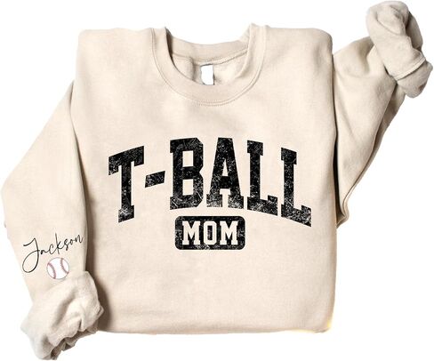 Custom Sport Mom Sweatshirt with Kids Names and Jersey Number, Personalized Sports Mama Shirt for Women, Sport Mom in Kuwait