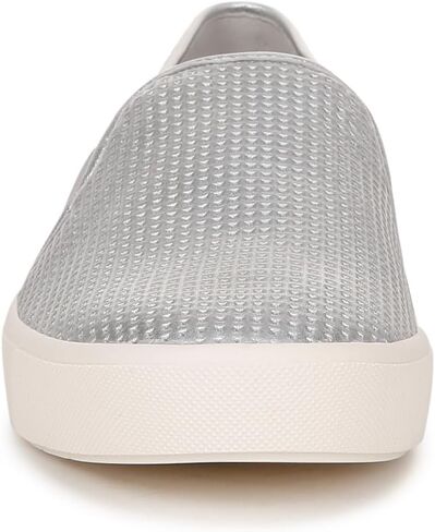 Vince Womens Blair Slip On Fashion Sneaker Silver Leather 9 M in Kuwait