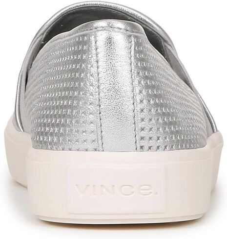 Vince Womens Blair Slip On Fashion Sneaker Silver Leather 9 M in Kuwait