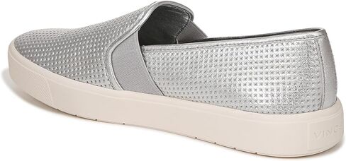 Vince Womens Blair Slip On Fashion Sneaker Silver Leather 9 M in Kuwait