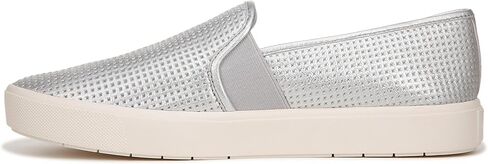 Vince Womens Blair Slip On Fashion Sneaker Silver Leather 9 M in Kuwait
