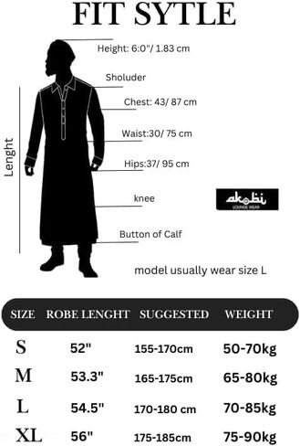 Men’s Thobe – Urban Printed Thobe for Men - Long Sleeve Islamic Robe - Kaftan for Eid, Prayer, Ramadan & Casual Outfits in Saudi Arabia