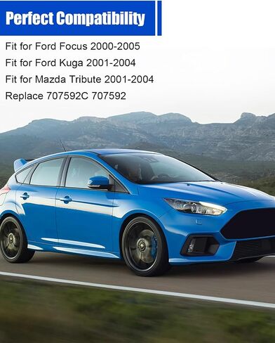 طقم بهلوان قفل مفتاح الإشعال متوافق مع Ford Focus 2000-2005، Escape 2001-2004، Mazda Tribute 2001-2004 مع 2 مفتاح رقاقة مستجيب استبدال 707592C 707592 in Saudi Arabia