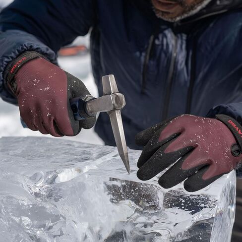 KAYGO Winter Waterproof Thermal Work Gloves, Double Latex Coated, Insulated Warm Liner For Cold Weather, KG145 in Kuwait