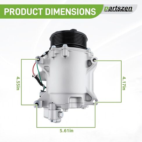 ‎38810-RX0-A01 ضاغط مكيف الهواء مع قابض مناسب لـ Acura RDX 2.3L 2007-2012 ILX 2.4L 2013-2015 لـ Honda CR-V 2.4L 2007-2014 Civic 2.4L 2012-2015 in Saudi Arabia