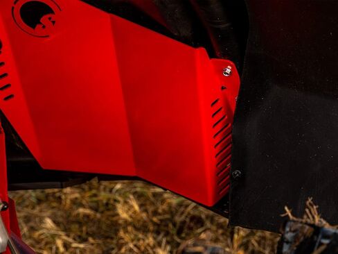 SuperATV Heavy Duty Red Inner Fender Guards for Polaris RZR XP 1000 / XP Turbo/Turbo S/S 1000 (See Fitment) | 1 Pair | 1/8" Aluminum Plating | 5X Stronger Than Your Factory Firewall in Saudi Arabia