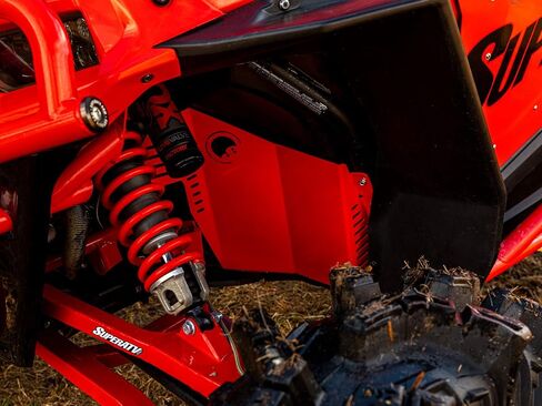 SuperATV Heavy Duty Red Inner Fender Guards for Polaris RZR XP 1000 / XP Turbo/Turbo S/S 1000 (See Fitment) | 1 Pair | 1/8" Aluminum Plating | 5X Stronger Than Your Factory Firewall in Saudi Arabia