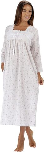The 1 for U Womens Nightgowns Cotton - Women's Nightgowns & Sleepshirts, Laura 100% Cotton Gown in Saudi Arabia